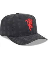 Men's New Era Black Manchester United Tonal Stretch Snap 9FIFTY