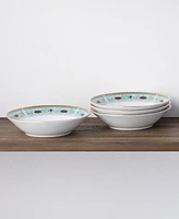 Noritake Serene Garden 4 Piece Soup Bowls Set, 7", 20 oz, Service for 4