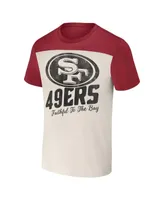 Men's Nfl X Darius Rucker Collection by Fanatics Cream San Francisco 49ers Colorblocked T-shirt