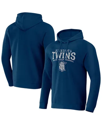 Men's Darius Rucker Collection by Fanatics Navy Minnesota Twins Waffle-Knit Raglan Pullover Hoodie