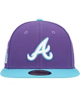 Men's New Era Purple Atlanta Braves Vice 59FIFTY Fitted Hat