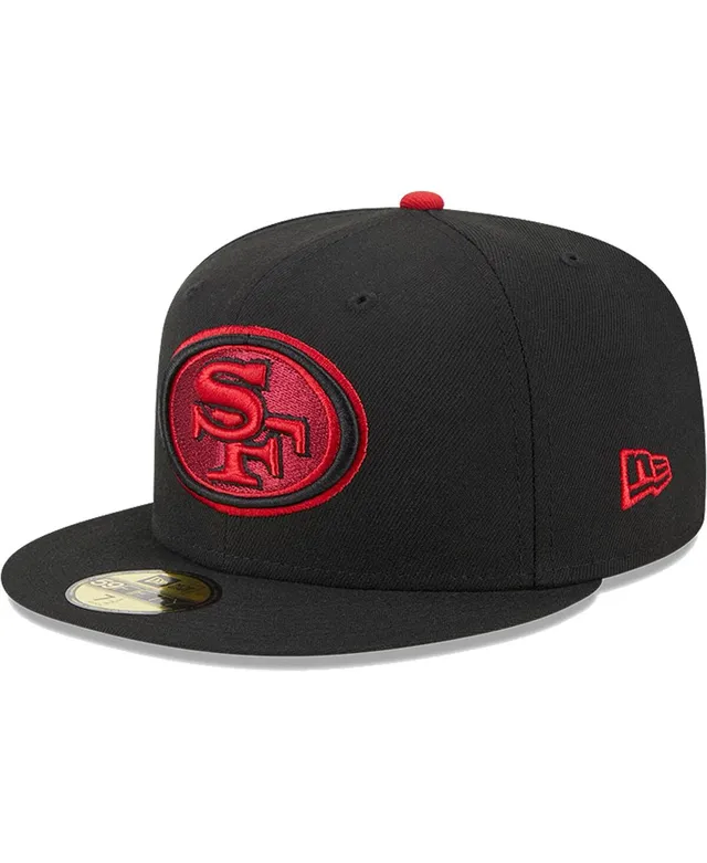 San Francisco 49ers New Era Crown 5x Super Bowl Champions 59FIFTY Fitted  Hat - Black