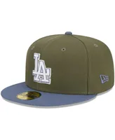 Men's New Era Olive, Blue Los Angeles Dodgers 59FIFTY Fitted Hat