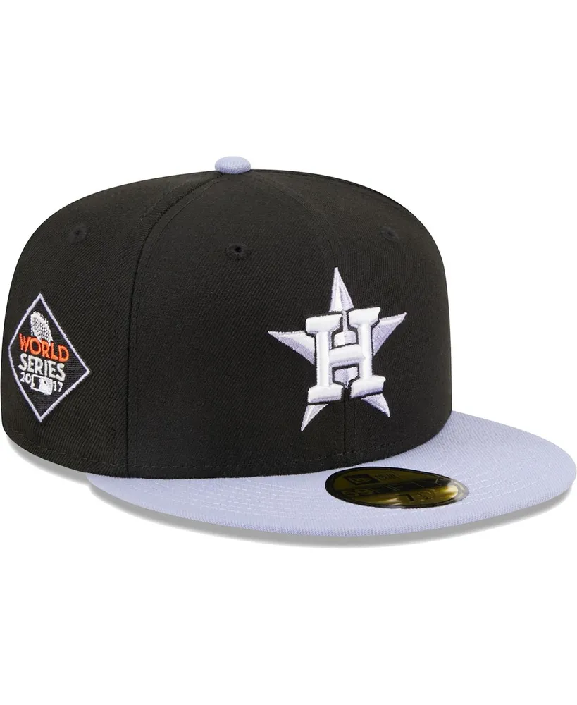 Men's New Era Purple Houston Astros Lime Side Patch 59FIFTY Fitted Hat