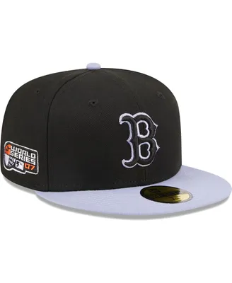 Men's New Era Black Boston Red Sox Side Patch 59FIFTY Fitted Hat