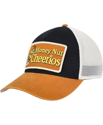 Men's American Needle Black, Cream Cheerios Valin Trucker Snapback Hat