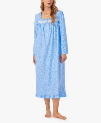 Eileen West Women's Cotton Floral Lace-Trim Nightgown