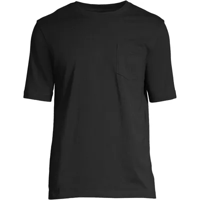 Lands' End Men's Tall Super-t Short Sleeve T-Shirt with Pocket