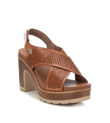 Xti Women's Cross Strap Heeled Sandals By