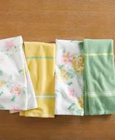 Martha Stewart Amber Floral Kitchen Towel Set 4-Pack, 16" x 28"