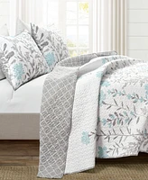 Lush Decor Aprile Floral Reversible 3-Pc. Quilt Set, Full/Queen