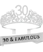 30th Birthday Sash and Tiara Set for Women