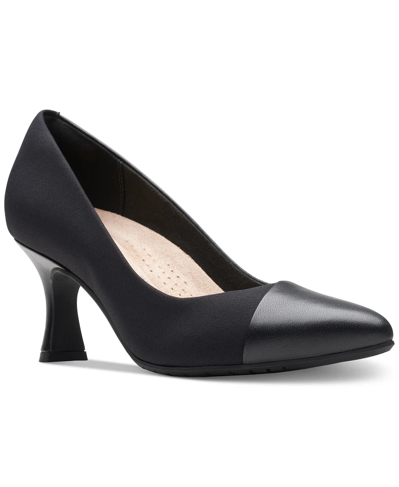 Clarks Women's Kataleyna Rose Mixed-Media Comfort Pumps