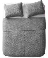 Vcny Home Caroline Embossed 3-Piece Full/Queen Quilt Set