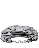 Nina Ruched Metallic Hobo