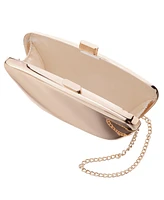 Nina Mirror Metallic Minaudiere Clutch