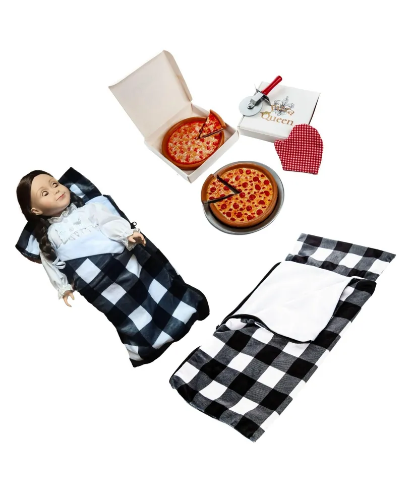 The　Hawthorn　Doll　Compatible　Queen's　Food,　Bag　Set.　and　Clothes,　Girl　Bo　Piece　Treasures　Set　18　and　Pizza　Party　with　American　with　Inch　Sleeping　Accessories,　Mall