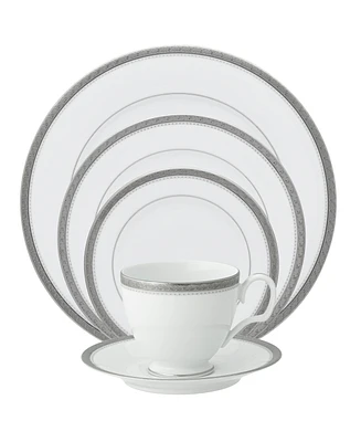 Noritake Charlotta Platinum 5 Piece Place Setting