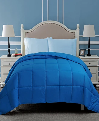 Superior All Season Down Alternative Reversible Comforter, Full/Queen