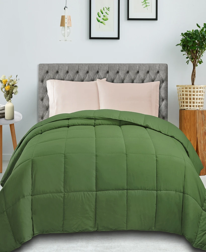 Superior All Season Down Alternative Reversible Comforter, Full/Queen