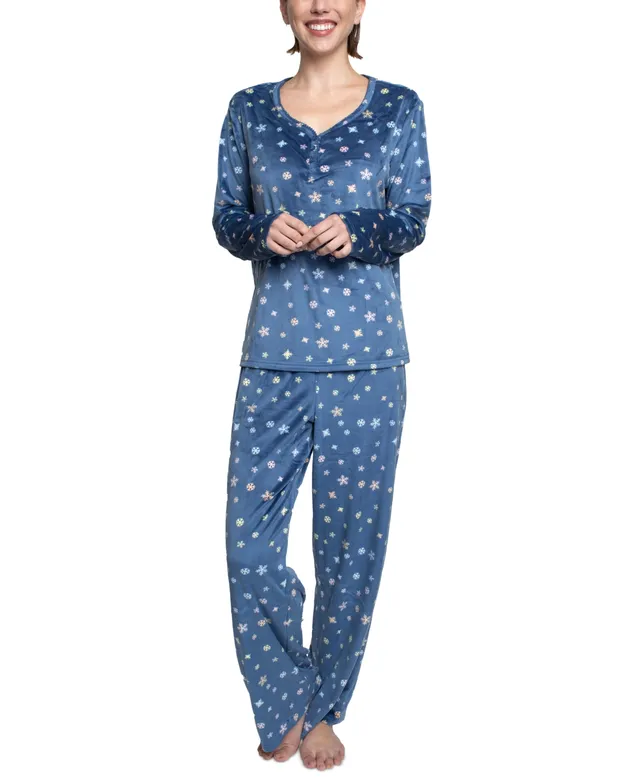 WHITE ORCHID Women's Butter Knit Holiday Cardinal Pajama Set, 2