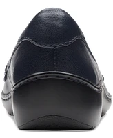 Clarks Women's Cora Haley Mixed-Texture Tie-Top Loafers
