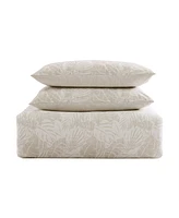 Tommy Bahama Home Costa Blanca Cotton Reversible 3 Piece Duvet Cover Set, King