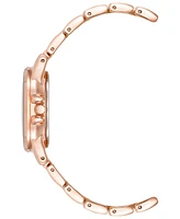 Anne Klein Women's Quartz Rose Gold-Tone Alloy Bracelet Watch, 30mm