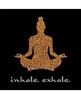 Inhale Exhale - Large Word Art Tote Bag