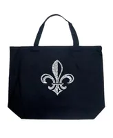 Fleur De Lis - Large Word Art Tote Bag