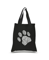 Dog Paw - Small Word Art Tote Bag