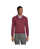 Lands' End Men's Cotton Modal V-neck Sweater