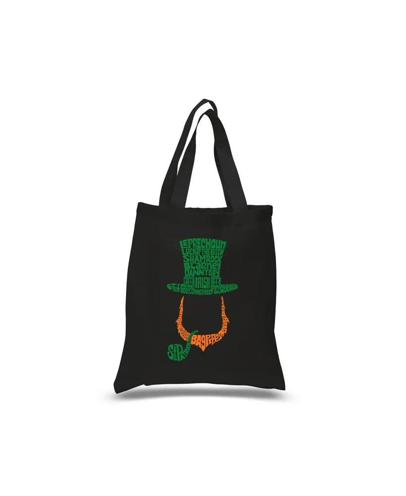 La Pop Art Leprechaun - Small Word Tote Bag