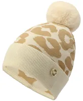 Michael Michael Kors Women's Metallic Leopard-Print Beanie