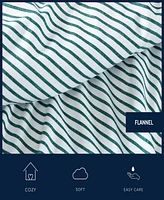 Nautica Printed Flannel 3-Pc. Sheet Set, Twin