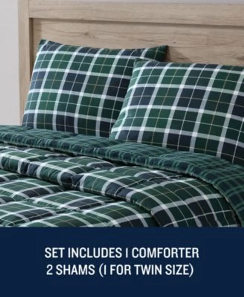 Nautica North Sail Plaid Brushed Microfiber Comforter Sets