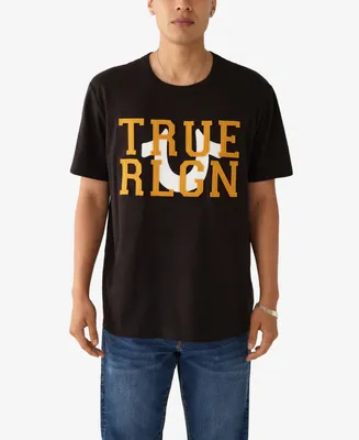 True Religion Men's Short Sleeve Relaxed Felt T-shirt