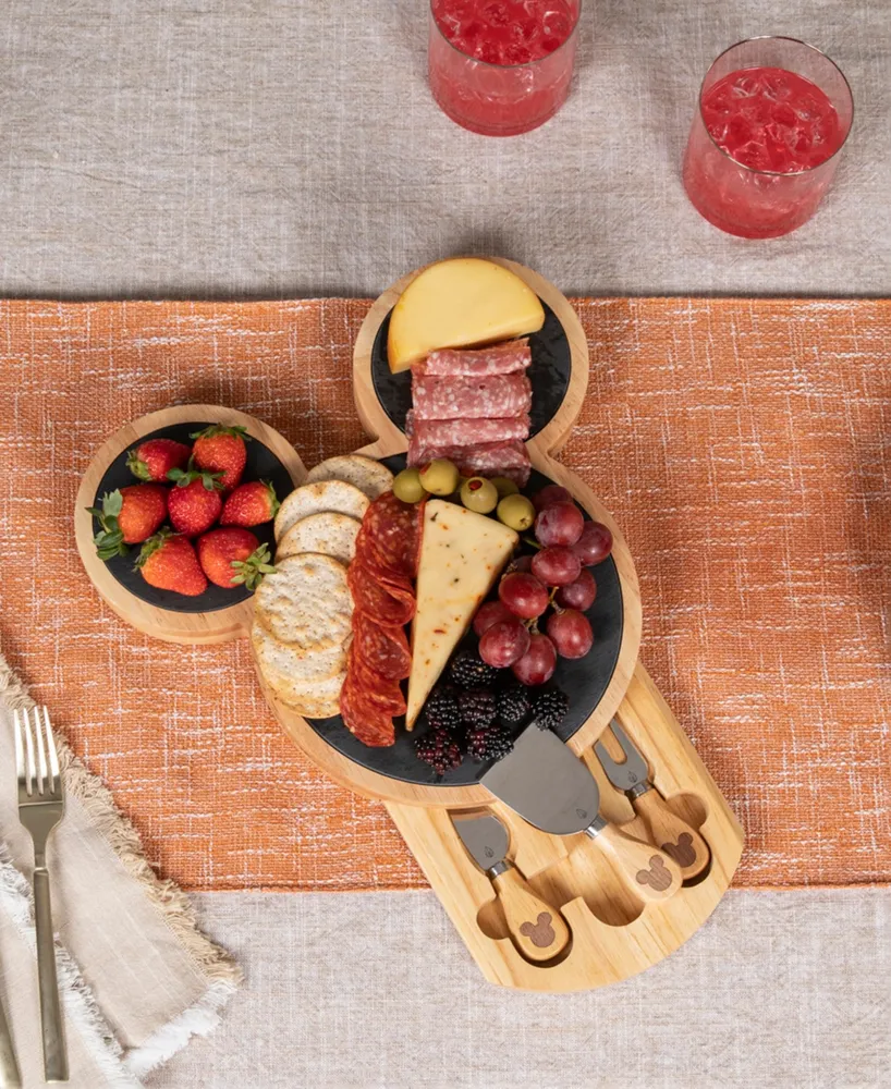 Disney's Mickey Mouse Slate Charcuterie Board with Cheese Knife Set