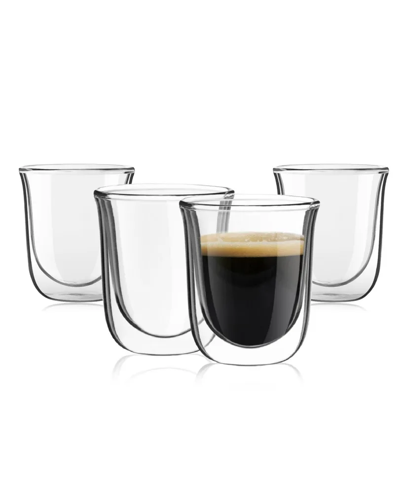 JoyJolt Aroma Double Wall Coffee Glasses Set of 2