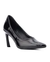 New York & Company Women's Kailynn- Pointy Textured Pump Heels