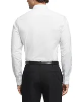 Calvin Klein Men's Refined Cotton Stretch Slim Fit Wrinkle Free Dress Shirt