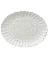 Lenox French Perle Carved Turkey Platter