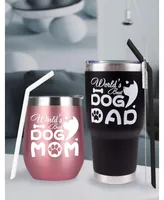 Meant2tobe Women's and Men's Dog Mom and Dad Gifts, Christmas Presents, Dog Parent Coffee Mugs and Tumblers, Dog Lover and Owner Gift Ideas, Perfect f