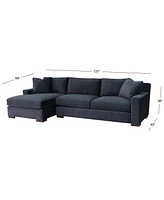 Marristin 121" 2-Pc. Fabric Chaise Sectional, Created for Macy's