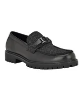 Guess Men's Druu Branded Lug Sole Dress Loafers