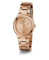 Guess Women's Analog Rose Gold-Tone Stainless Steel Watch 32mm - Rose Gold