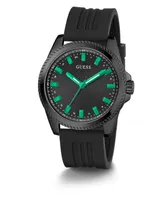 Guess Men's Analog Silicone Watch 44mm