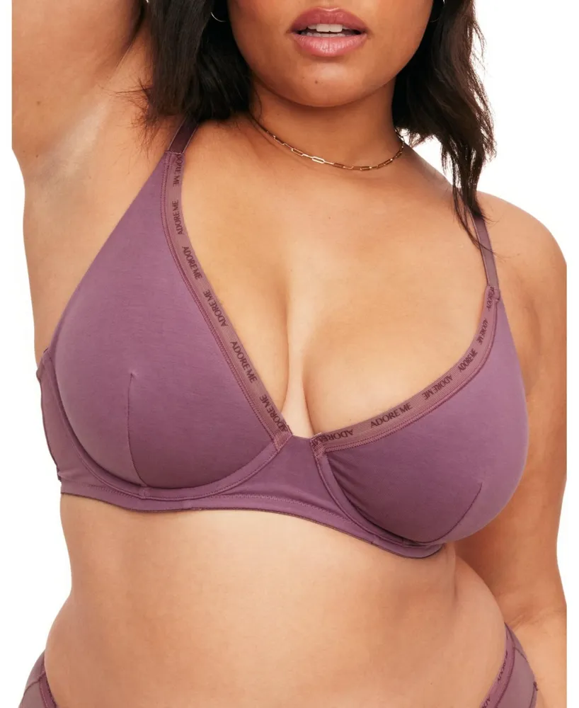 Adore Me Plus Size Noraeen Unlined Plunge Bra