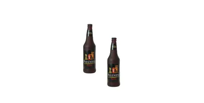 Silly Squeaker Beer Bottle Pissness, 2-Pack Dog Toys