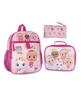 Cry Babies Magic Tears Characters Unicorn 3 Pc Backpack Lunchbox Pencil Pouch